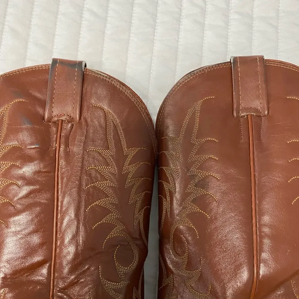 NOCONA Cowboy Leather Boots Men Size 8.5